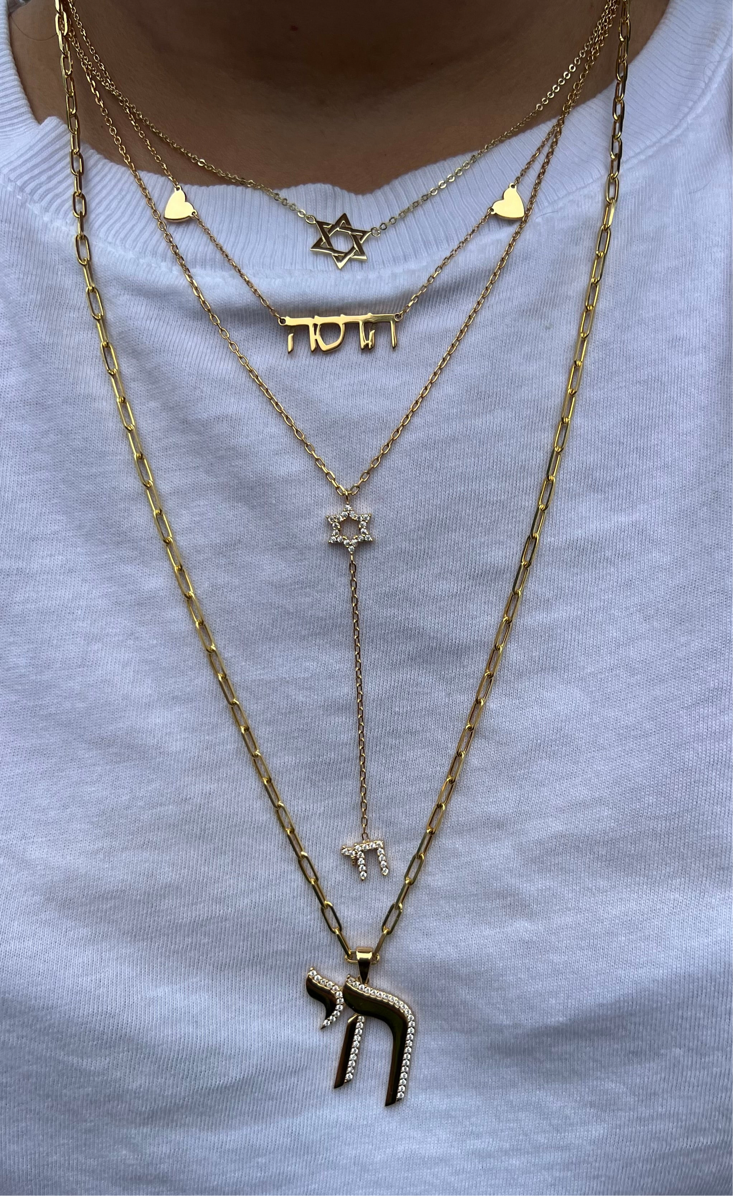 Chai X Star of David Lariat