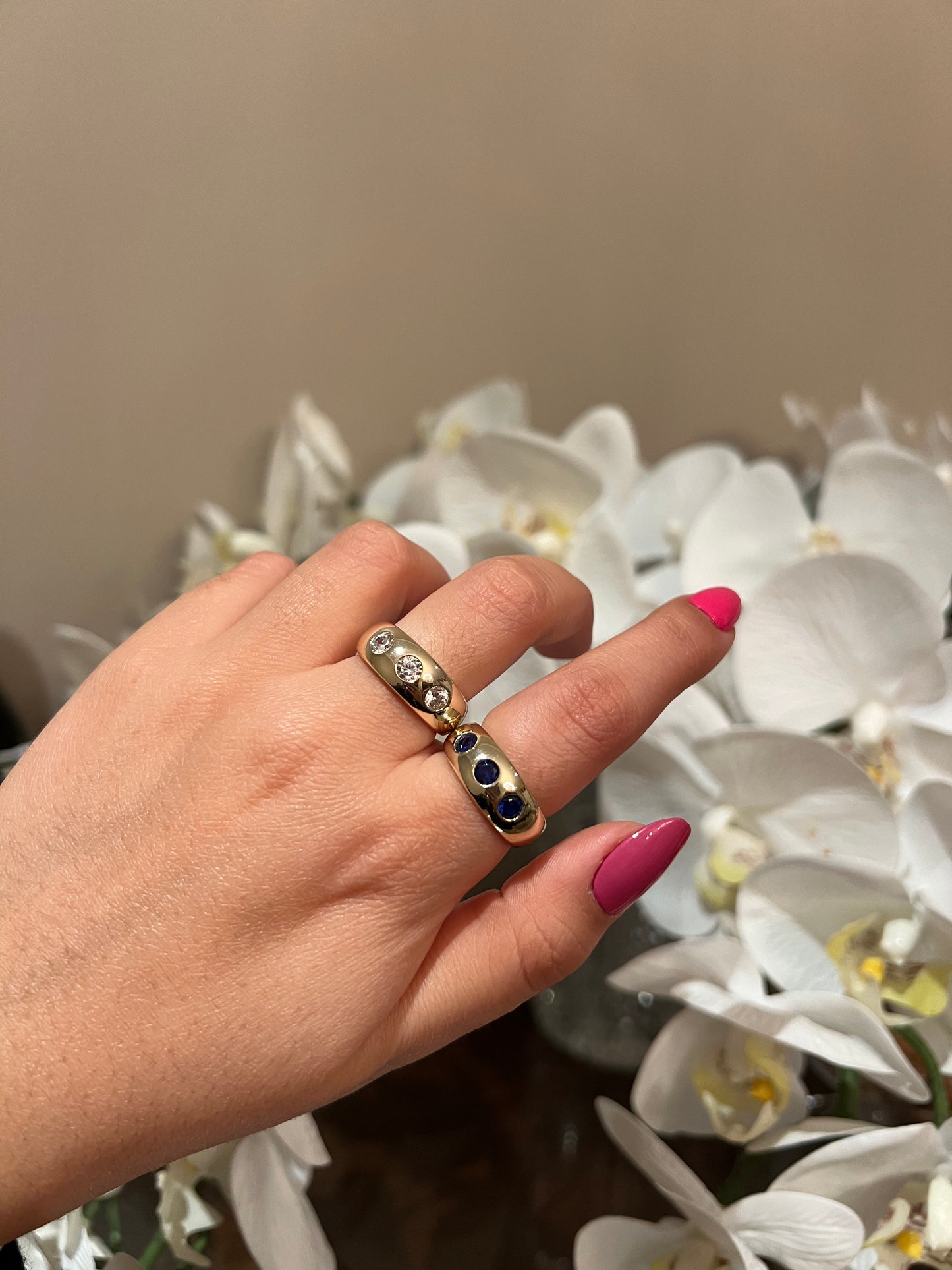 3 Bezel Ring