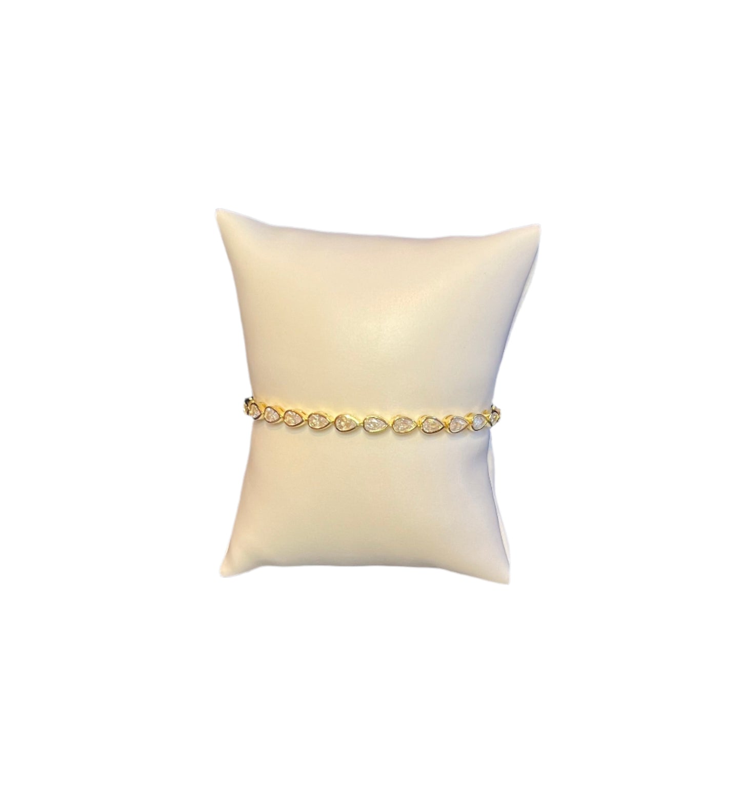White Pear Tennis Bracelet