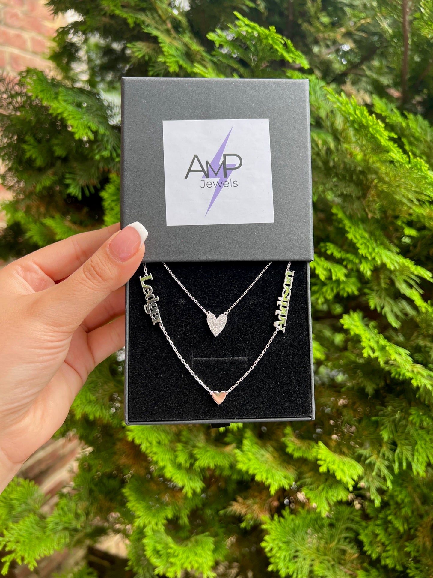 Mini Pave Heart Necklace