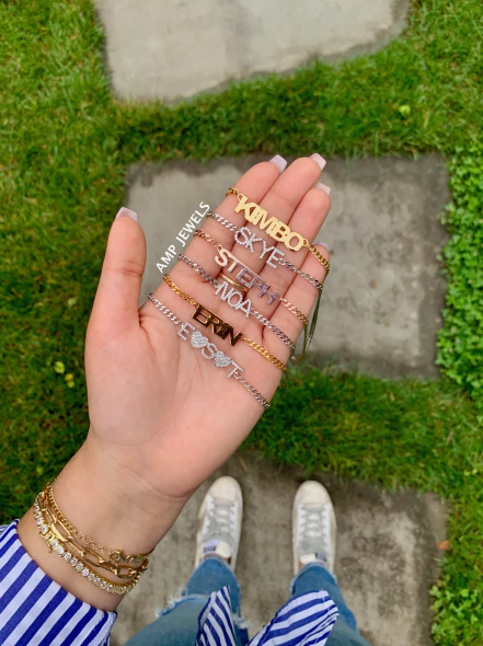 Personalized Pave Print Choker