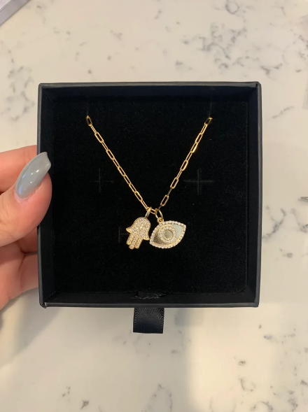 Hamsa Evil Eye Charm Set AMP Jewels