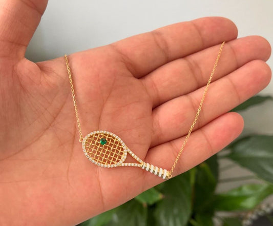 Tennis Racket Necklace