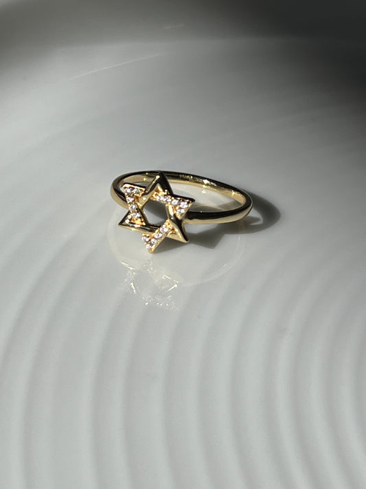 Mini Star of David Ring