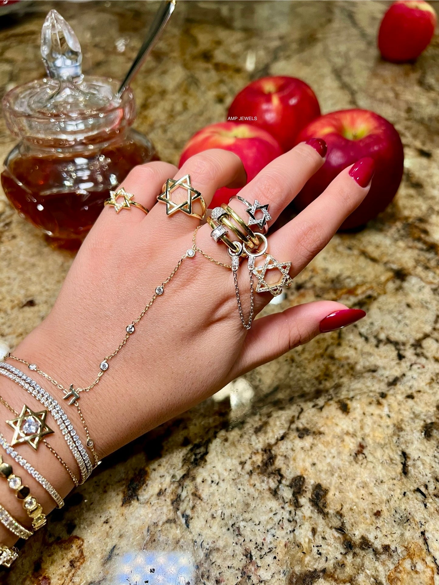 Mini Star of David Ring