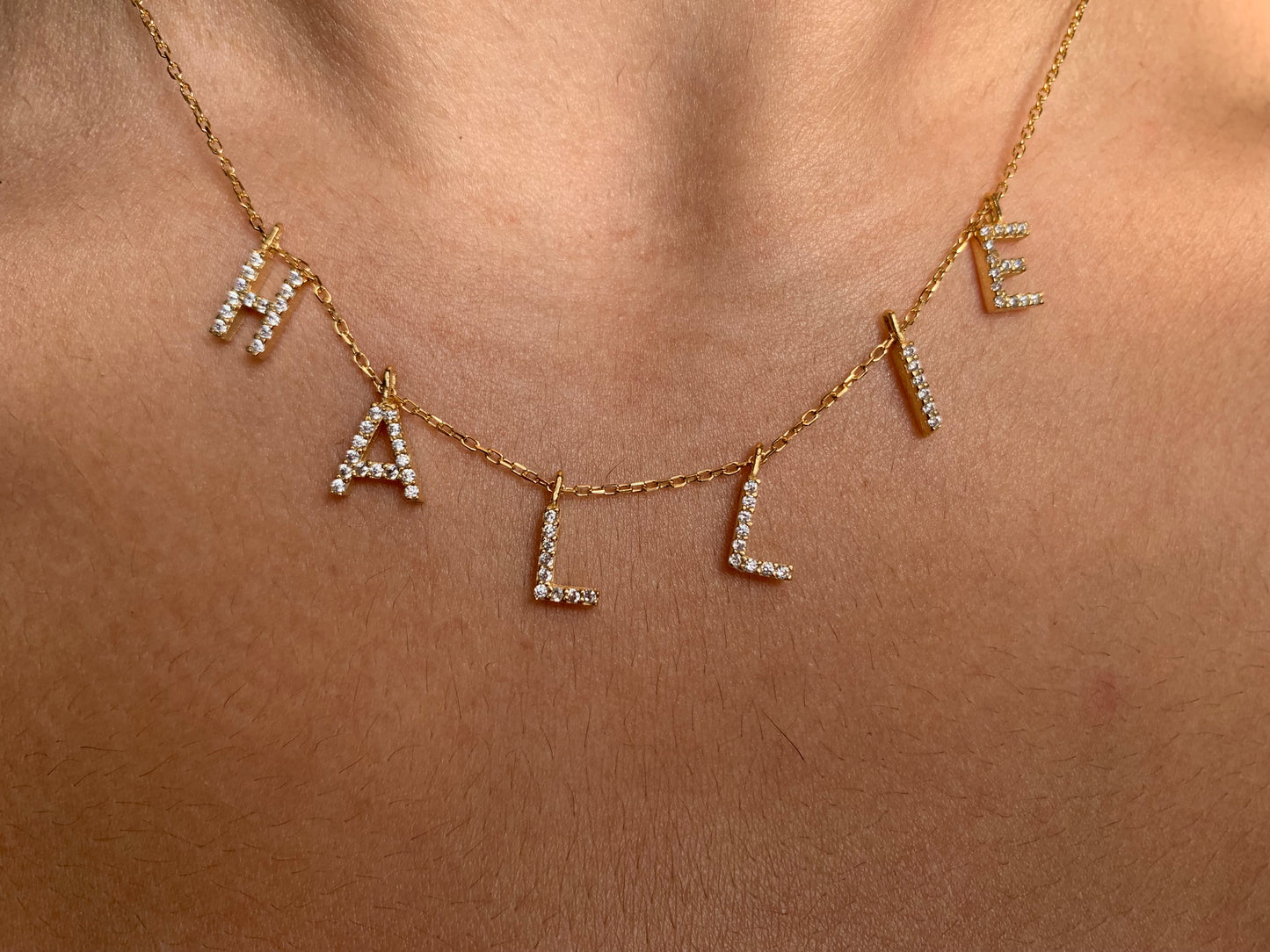 Personalized Hanging Name Necklace