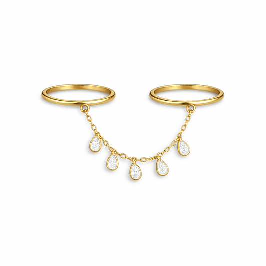 Hanging Tear Drop Ring