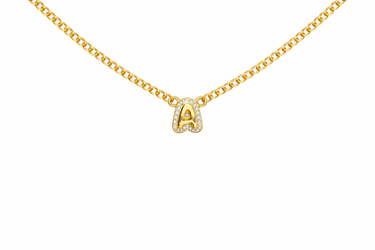 Bubble Initial Necklace