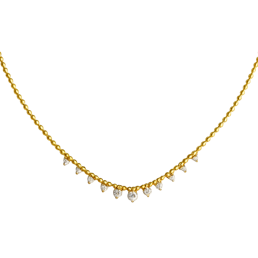 Dainty Diamond Drop Necklace