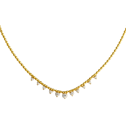 Dainty Diamond Drop Necklace