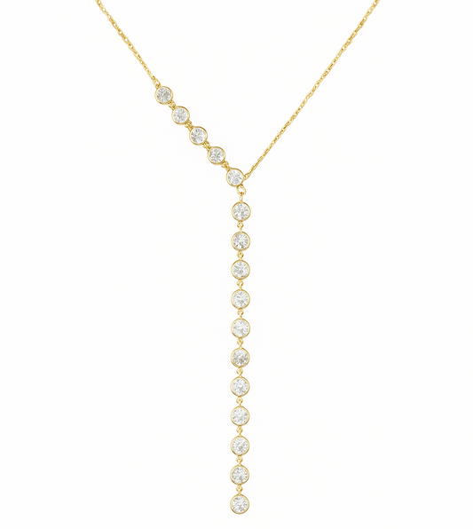 Drop Diamond Lariat