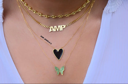 Pave Butterfly Necklace