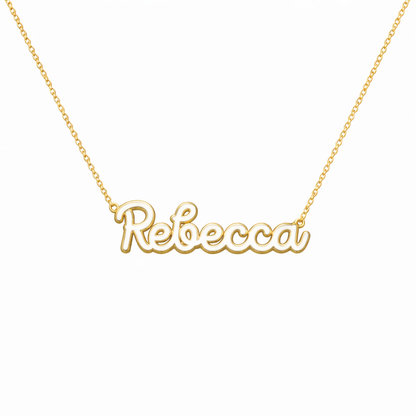 Script Enamel Nameplate
