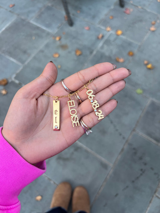 Personalized Charm Options