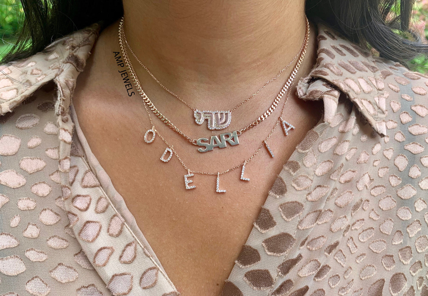 Personalized Hanging Name Necklace