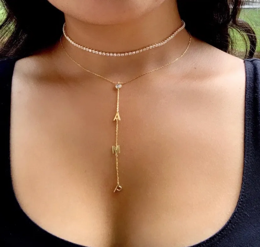 Personalized Lariat Necklace